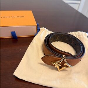 Louis Vuitton Tan and Black Belt Bag